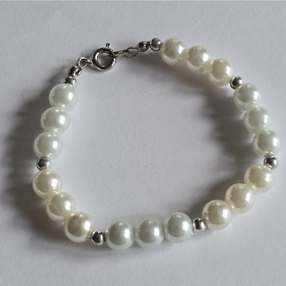 Vintage bracelet faux pearl pearlcore - Picture 2 of 10